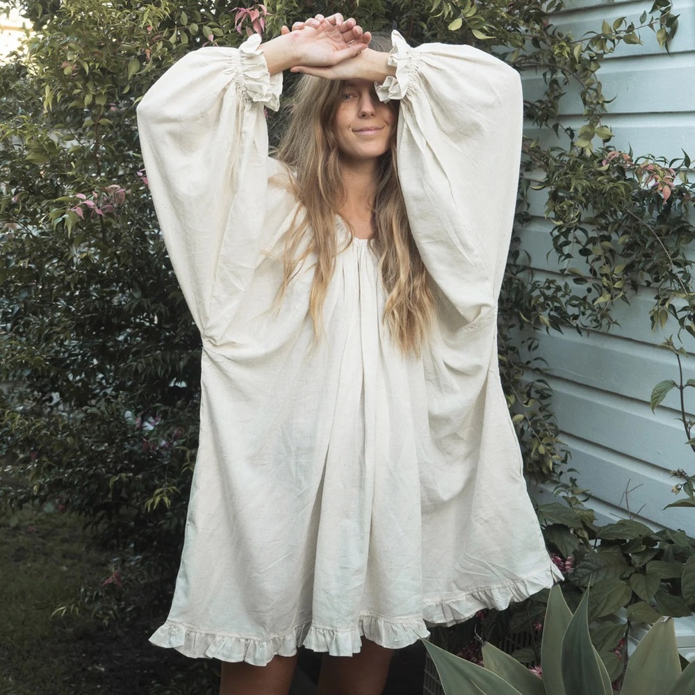 Avy & Co OPAL - BUTTERMILK SMOCK DRESS